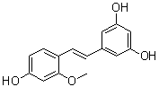 CAS # 629643-26-1, Gnetucleistol D, 5-[(1E)-2-(4-Hydroxy-2-methoxyphenyl)ethenyl]-1,3-benzenediol