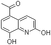 structure of CAS# 62978-73-8, 5-乙酰基-2,8-二羟基喹啉