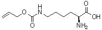 structure of CAS# 6298-03-9, N6-[烯丙氧羰基]-L-赖氨酸