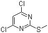 structure of CAS# 6299-25-8, 4,6-二氯-二甲硫基嘧啶