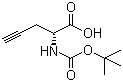 CAS # 63039-46-3, (R)-N-Boc-Propargylglycine, (R)-N-tert-Butoxycarbonyl-2-amino-4-pentynoic acid