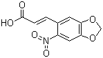 structure of CAS# 6315-90-8, 3,4-亚甲基二氧基-6-硝基肉桂酸