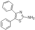 structure of CAS# 6318-74-7, 4,5-Diphenyl-1,3-thiazol-2-amine