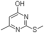 structure of CAS# 6328-58-1, 6-Methyl-2-(methylthio)pyrimidin-4-ol
