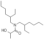 CAS # 6334-12-9, N,N-Bis(2-ethylhexyl)-2-hydroxypropanamide, NSC 11088