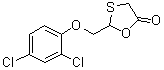 CAS 登录号：63354-05-2, 2-[(2,4-二氯苯氧基)甲基]-1,3-氧硫杂环戊烷-5-酮