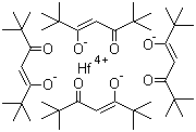 structure of CAS# 63370-90-1, Tetrakis(dipivaloylmethanato)hafnium