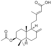 CAS # 63399-37-1, 3-Acetoxy-8(17),13E-labdadien-15-oic acid