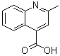 structure of CAS# 634-38-8, 2-Methyl-4-quinolinecarboxylic acid