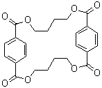CAS # 63440-93-7, 1,4-Butanediol-terephthaloyl chloride cyclic dimer, Pharacin, Pharacine, X-Guard VCA 1, 3,8,15,20-Tetraoxatricyclo[20.2.2.2(10,13)]octacosa-10,12,22,24,25,27-hexaene-2,9,14,21-tetrone
