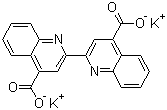 structure of CAS# 63451-34-3, [2,2'-Biquinoline]-4,4'-dicarboxylic acid potassium salt