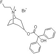 CAS # 63516-07-4, Flutropium bromide, [8-(2-Fluoroethyl)-8-methyl-8-azoniabicyclo[3.2.1]octan-3-yl] 2-hydroxy-2,2-diphenylacetate bromide