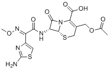CAS # 63527-53-7, Cefotaxime Sodium EP Impurity D, Claforan,(6R,7R)-3-(acetyloxymethyl)-7-[[(2E)-2-(2-amino-1,3-thiazol-4-yl)-2-methoxyiminoacetyl]amino]-8-oxo-5-thia-1-azabicyclo[4.2.0]oct-2-ene-2-carboxylic acid