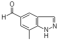 CAS # 635712-40-2, 7-Methyl-1H-indazole-5-carboxaldehyde, 7-Methylindazole-5-aldehyde, 7-Methylindazole-5-carboxaldehyde