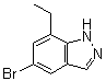 structure of CAS# 635712-49-1, 5-溴-7-乙基-1H-吲唑