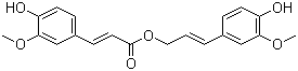 CAS # 63644-62-2, Coniferyl ferulate, [(E)-3-(4-Hydroxy-3-methoxyphenyl)prop-2-enyl] (E)-3-(4-hydroxy-3-methoxyphenyl)prop-2-enoate