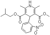 structure of CAS# 63675-72-9, 尼索地平