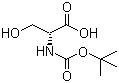 structure of CAS# 6368-20-3, Boc-D-丝氨酸
