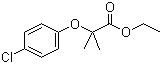 structure of CAS# 637-07-0, Clofibrate