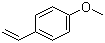 structure of CAS# 637-69-4, 4-Methoxystyrene