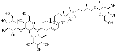 CAS 登录号：637349-03-2, 伪原纤细薯蓣皂苷