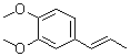 CAS # 6379-72-2, (E)-1,2-Dimethoxy-4-(1-propenyl)benzene, trans-Methylisoeugenol, trans-O-Methylisoeugenol