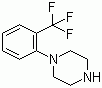structure of CAS# 63854-31-9, 1-(2-Trifluoromethylphenyl)piperazine
