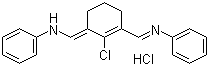 structure of CAS# 63857-00-1, N-[(3-(苯胺基亚甲基)-2-氯-1-环己烯-1-基)亚甲基]苯胺盐酸盐
