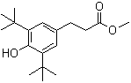 structure of CAS# 6386-38-5, Methyl 3-(3,5-di-tert-butyl-4-hydroxyphenyl)propionate