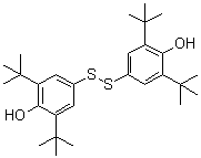 CAS 登录号：6386-58-9, 双(4-羟基-3,5-二-叔-丁基苯基)二硫醚