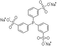 structure of CAS# 63995-70-0, Triphenylphosphine-3,3',3''-trisulfonic acid trisodium salt