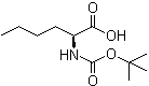 structure of CAS# 6404-28-0, N-(叔丁氧羰基)正亮氨酸