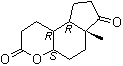 structure of CAS# 64053-02-7, (4aS,6aR,9aR,9bR)-十氢-6a-甲基环戊二烯并[f][1]苯并吡喃-3,7-二酮