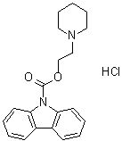 CAS # 64057-97-2, 9H-Carbazole-9-carboxylic acid 2-(1-piperidinyl)ethyl ester monohydrochloride