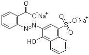 CAS # 6408-82-8, Mordant Violet 2, Acid mordant Violet 2, Disodium 2-[(1-hydroxy-4-sulphonato-2-naphthyl)azo]benzoate