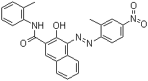 CAS # 6410-32-8, Pigment Red 12, 3-Hydroxy-4-[(2-methyl-4-nitrophenyl)azo]-N-(2-methylphenyl)-2-naphthalenecarboxamide, 3-Hydroxy-4-[(2-methyl-4-nitrophenyl)azo]-N-(o-tolyl)naphthalene-2-carboxamide, C.I. 12385