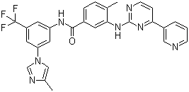 structure of CAS# 641571-10-0, Nilotinib