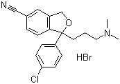 CAS 登录号：64169-58-0, 氢溴酸氯西酞普兰