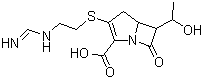CAS # 64221-86-9, Imipenem, [5R-[5alpha, 6alpha(R*)]]-6-(1-Hydroxyethyl)-3-[[2-[(iminomethyl)amino]ethyl]thio]-7-oxo-1-azabicyclo[3.2.0]hept-2-ene-2-carboxylic acid