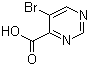 structure of CAS# 64224-60-8, 5-溴-4-嘧啶甲酸