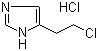 structure of CAS# 6429-10-3, 5-(2-Chloroethyl)-1H-imidazole hydrochloride