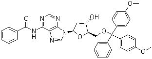 structure of CAS# 64325-78-6, N6-Benzoyl-5'-O-(4,4'-dimethoxytrityl)-2'-deoxyadenosine
