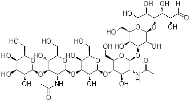 CAS 登录号：64331-48-2, O-beta-D-吡喃半乳糖基-(1→3)-O-2-(乙酰氨基)-2-脱氧-beta-D-吡喃葡萄糖基-(1→3)-O-beta-D-吡喃半乳糖基-(1→4)-O-2-(乙酰氨基)-2-脱氧-beta-D-吡喃葡萄糖基-(1→3)-O-beta-D-吡喃半乳糖基-(1→4)-D-葡萄糖