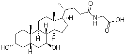 structure of CAS# 64480-66-6, Glycoursodeoxycholic acid