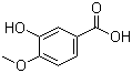 structure of CAS# 645-08-9, 3-羟基-4-甲氧基苯甲酸