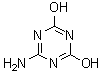 structure of CAS# 645-93-2, 2-Amino-4,6-dihydroxy-s-triazine