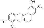 CAS 登录号：6451-73-6, (S)-金黄紫堇碱