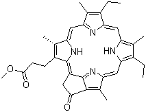 structure of CAS# 6453-67-4, 焦脱镁叶绿酸-alpha 甲酯
