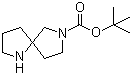 structure of CAS# 646055-63-2, 2,6-二氮杂螺[4.4]壬烷-2-羧酸叔丁酯