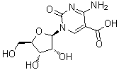 CAS # 64623-37-6, Cytidine-5-carboxylic acid, 4-Amino-1,2-dihydro-2-oxo-1-beta-D-ribofuranosyl-5-pyrimidinecarboxylic acid, 5-Carboxycytidine